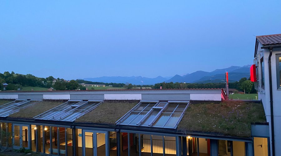 Sehr moderne Hotelanlage