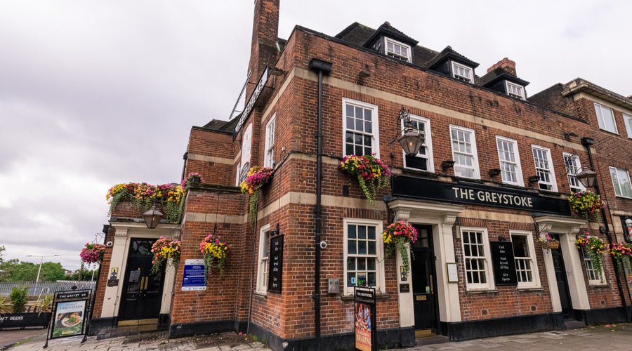 Front of the pub