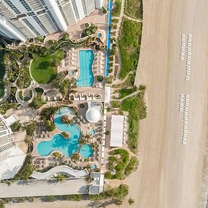 Drone View of the Trump International Beach Resor