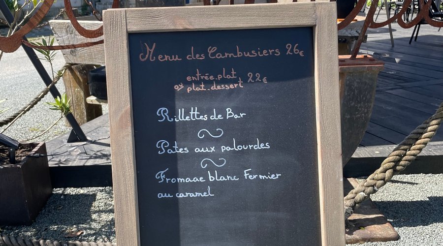 Menu du jour