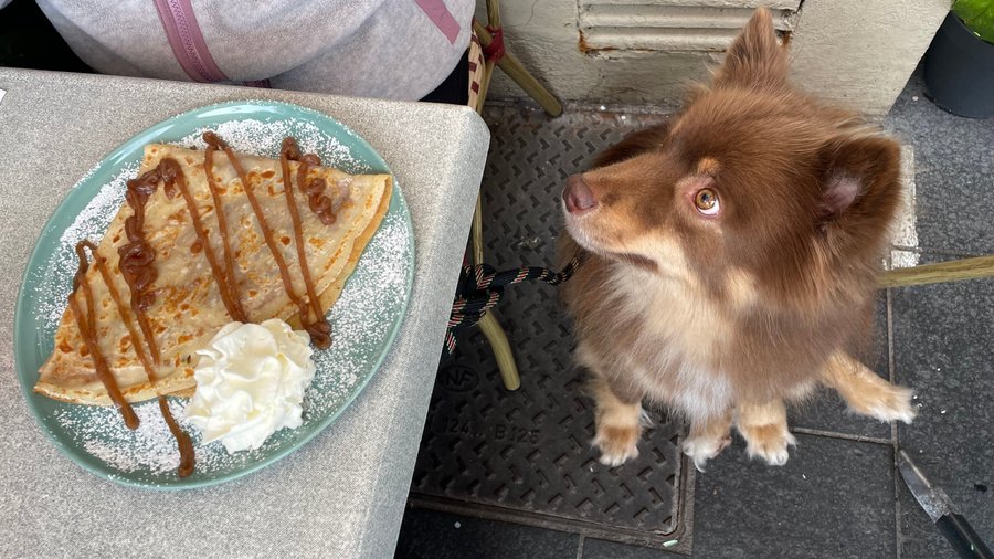 Crêpe à la crème de marrons