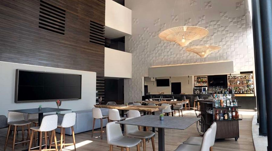 NH Collection Aeropuerto T Mexico Restaurant interior bar lasagrada