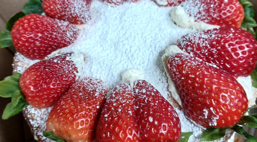 Strawberry Victoria Birthday Cake