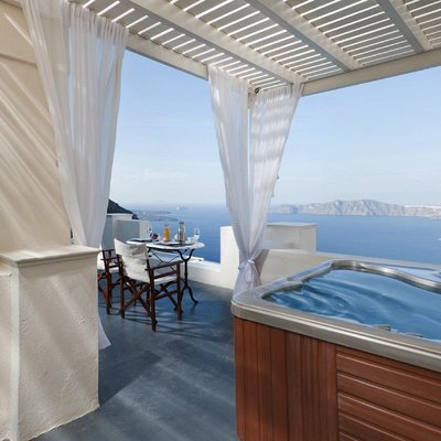 Θέα από το Anastasis Apartments & Spa στη Σαντορίνη, Ελλάδα