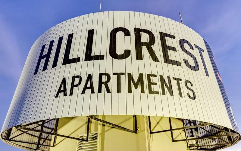 hillcrest rooftop sign