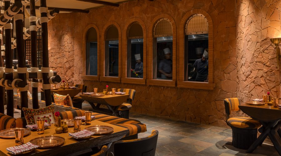Live kitchen at Peshawri