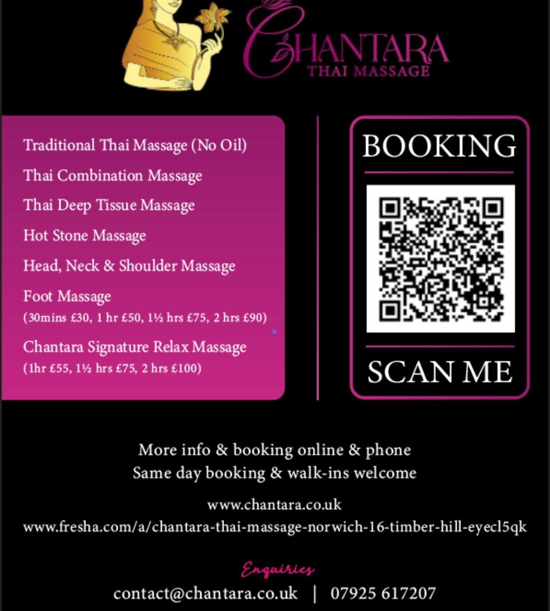 Chantara Thai Massage (Norwich, England): Hours, Address - Tripadvisor