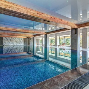 Swimming pool with a beautiful view of the surroundings