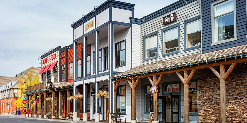 Businesses in downtown Jackson Wyoming