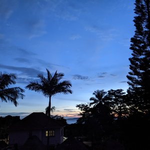 Sunset over the lake