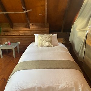 2 x single beds in the loft