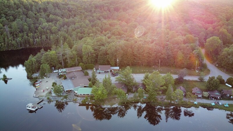 Just a birds-eye view of SPECTACULAR Spectacle Lake Lodge