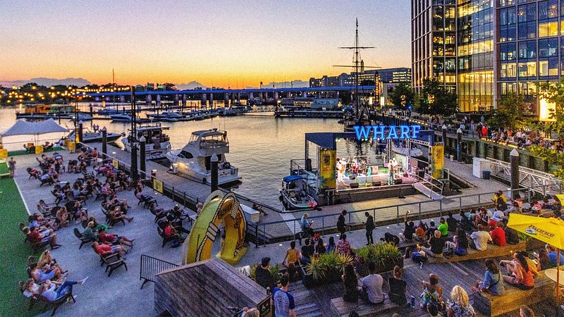 Outdoor concert at The Wharf DC