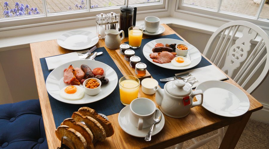 Hot & fresh cooked breakfast at Radcliffe Guest House