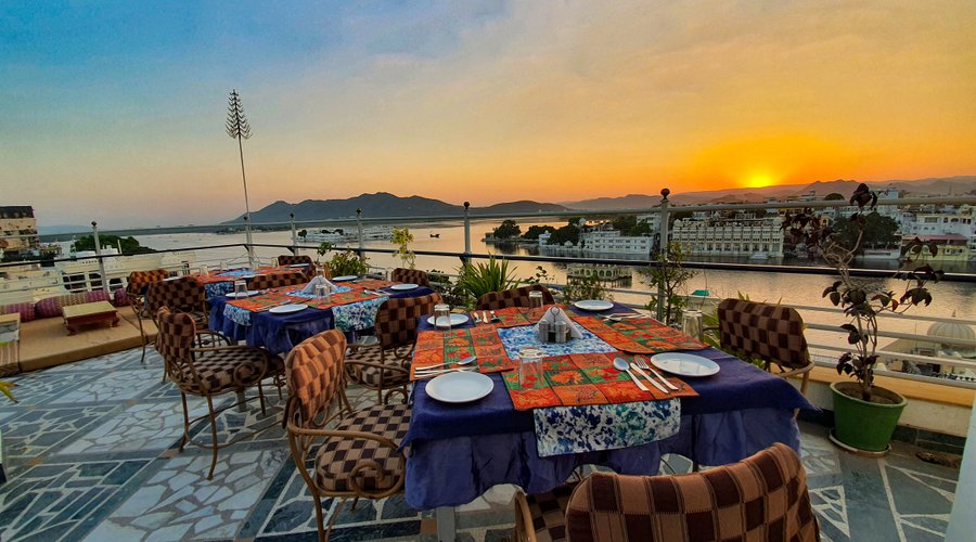 Sunset Lake Pichola View from Terrace
