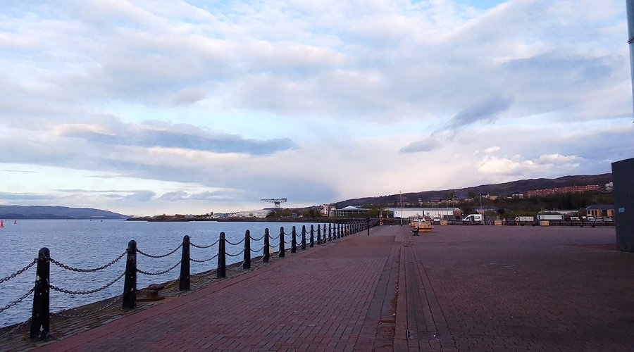 View outside the Beacon Arts Centre