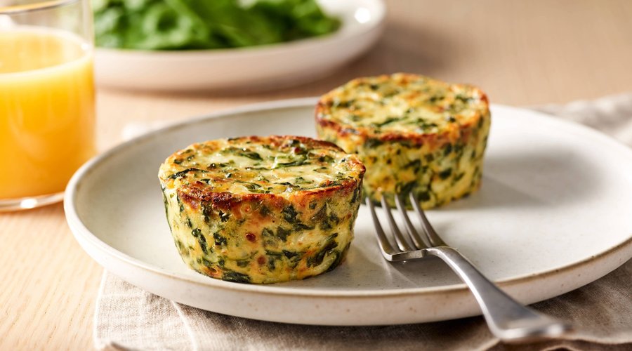 Spinach & Cheese Crustless Quiche