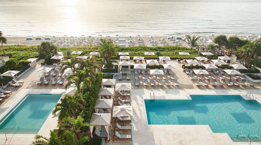 PBF Aerial View, Two Oceanfront Pools