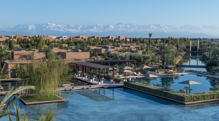 Pool With Atlas Mountains View