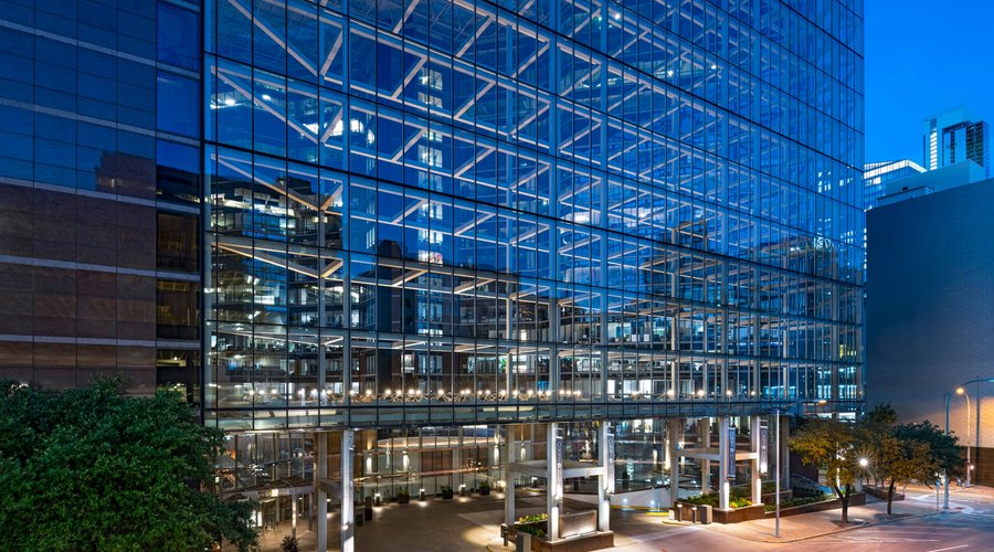 Omni Austin Hotel Downtown Exterior Night