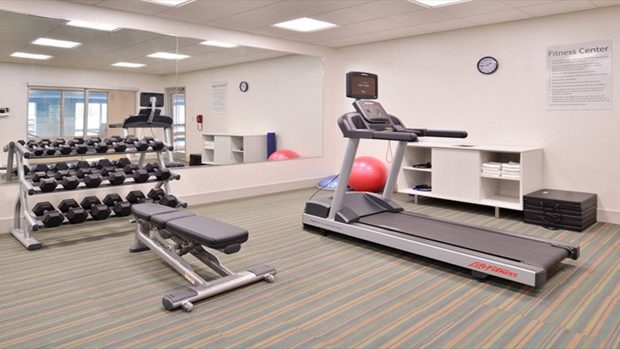 We have free weights! Fitness Center for all ages 16 and up!
