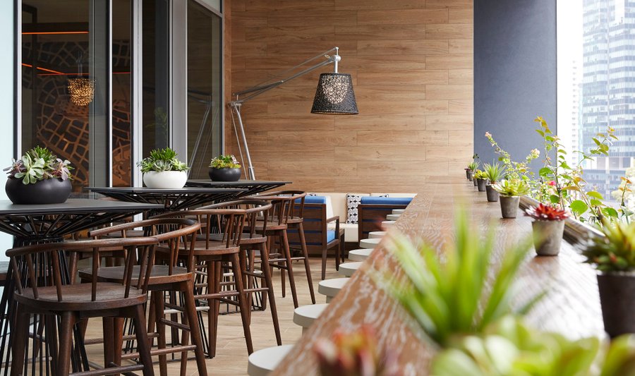 Enjoy 180 degree views over Southbank 