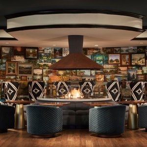 Fireplace in the lobby
