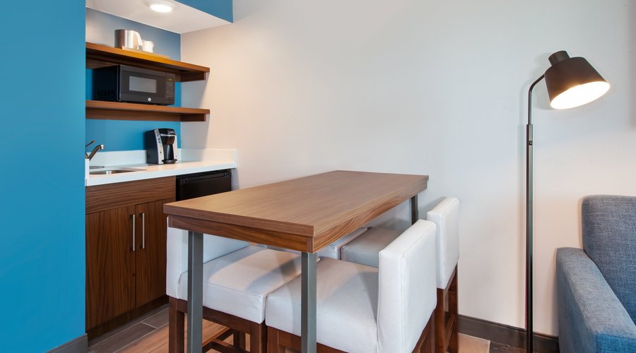 Feel right at home in our spacious One King Bedroom Suite.