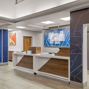 Welcome awaits at our vibrant front desk!