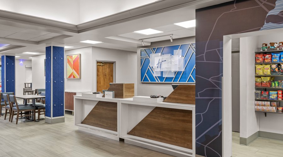 Welcome awaits at our vibrant front desk!