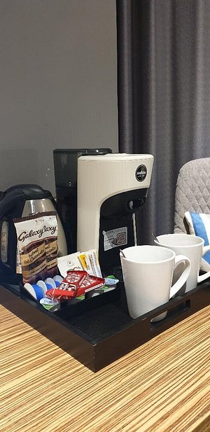 Lavazza coffee and a kit-kat..