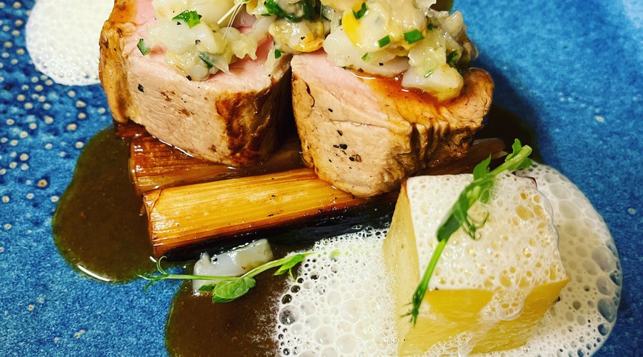 Quasi de veau tartare de saint Jacques 