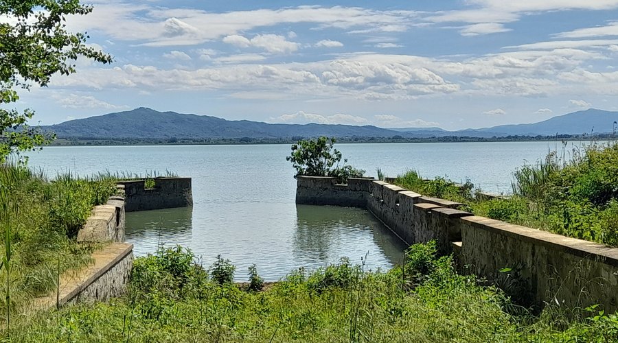 San Feliciano con vista sull'isola di Polvese!🌳⚓️🛟🚤🛶