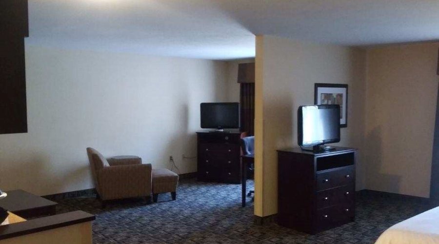 Unwind in a spacious suite while you watch your favorite TV show. 