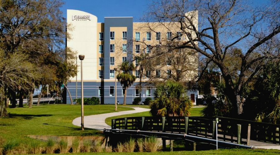 View of Hotel from Beautiful Campbell Park