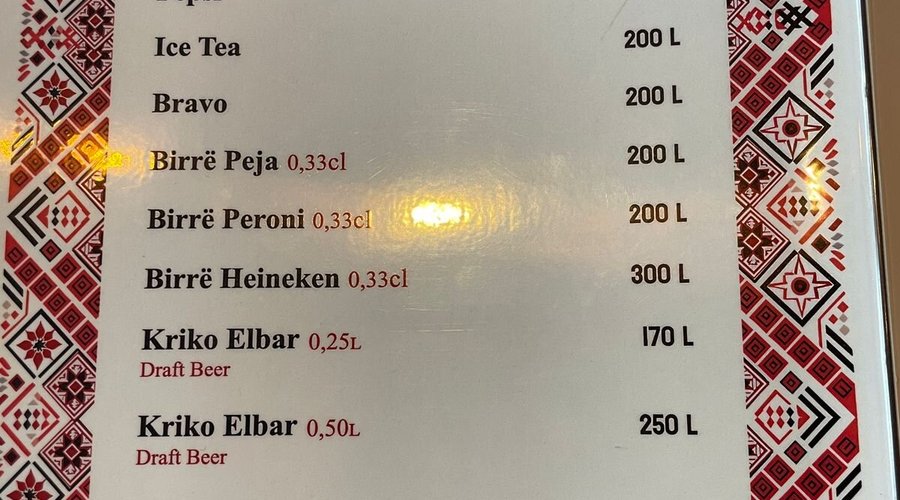 Our drinks 