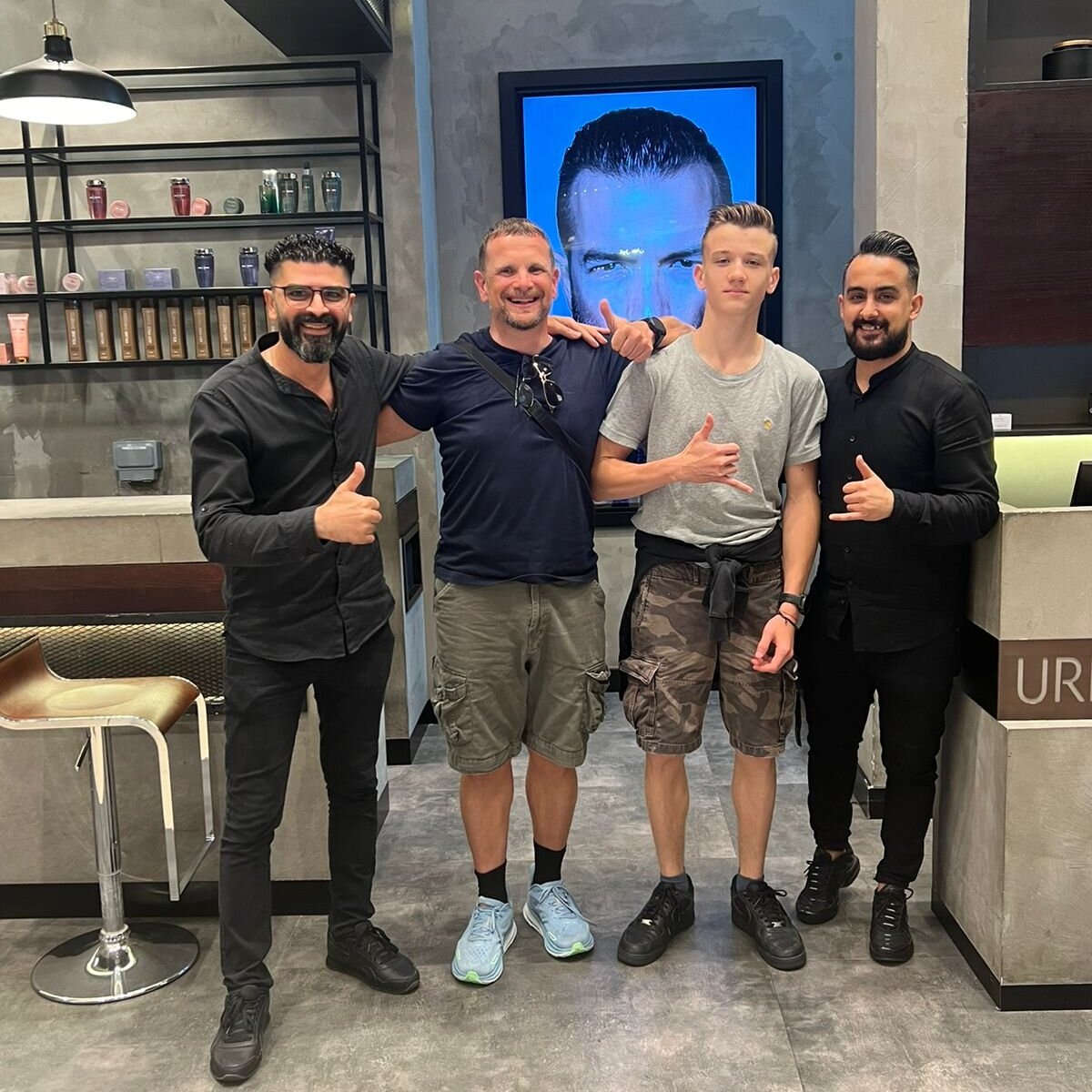 Urban male lounge marina mall 
