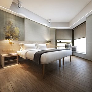 Hotel Alexandra Double Bedroom (High Res )