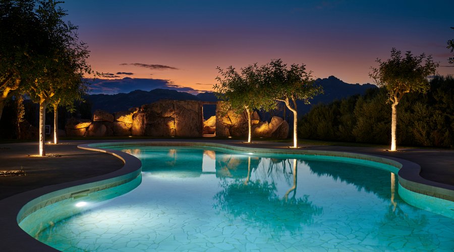 Swimming Pool at Night