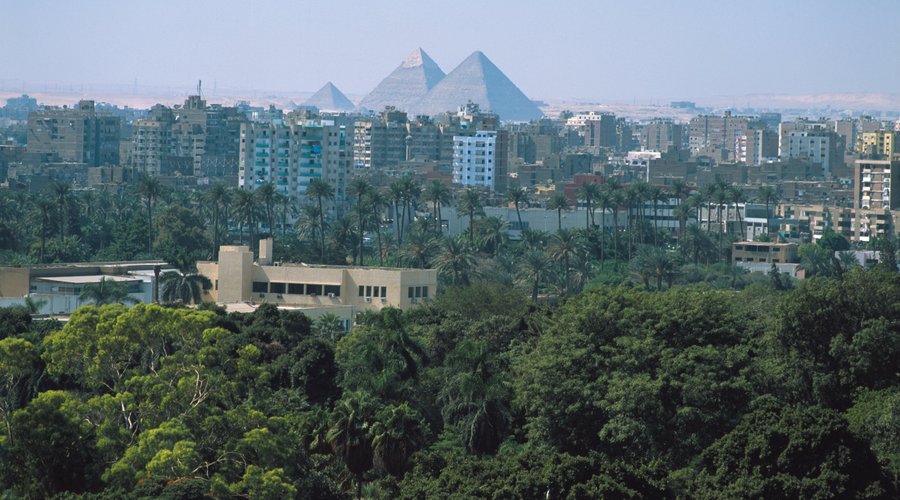 View of the pyramid in day.