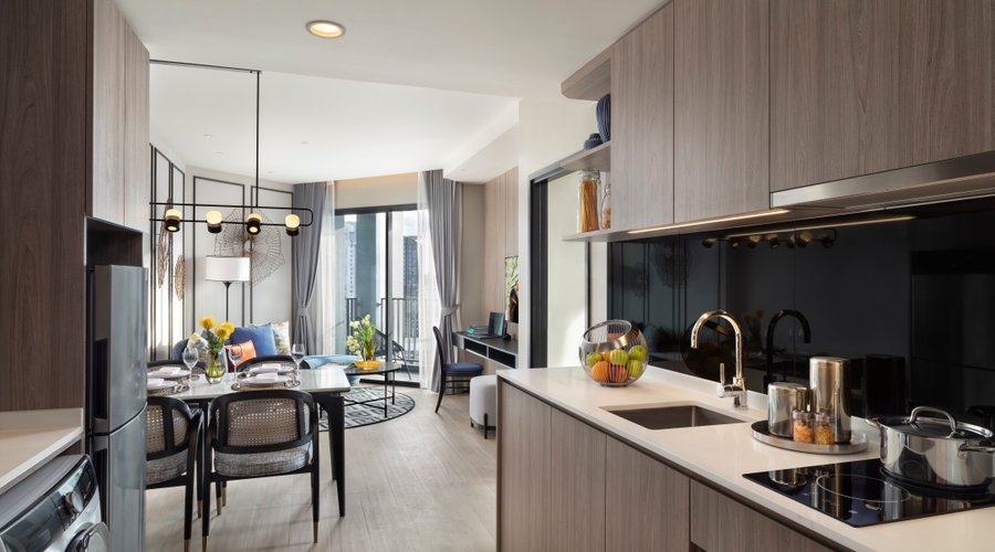 Living and Kitchen Area of One Bedroom Executive