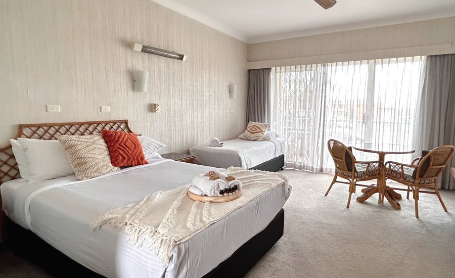 Upstairs Poolside Room, sleeps 3.
