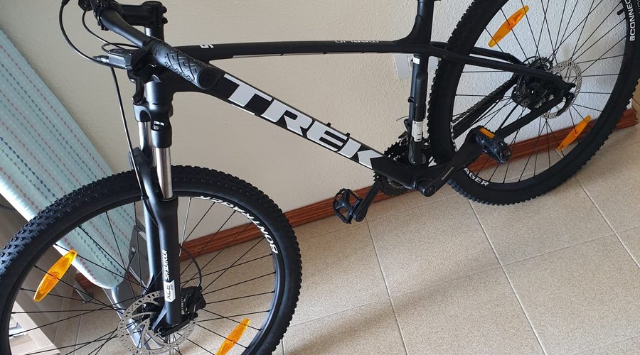 One of our Trek Marlins inside a hotel room. #BikeRental #Tenerife