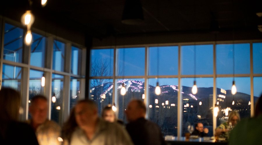 Winter view on Bromont