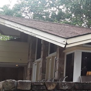 Rotten soffit and eave boards