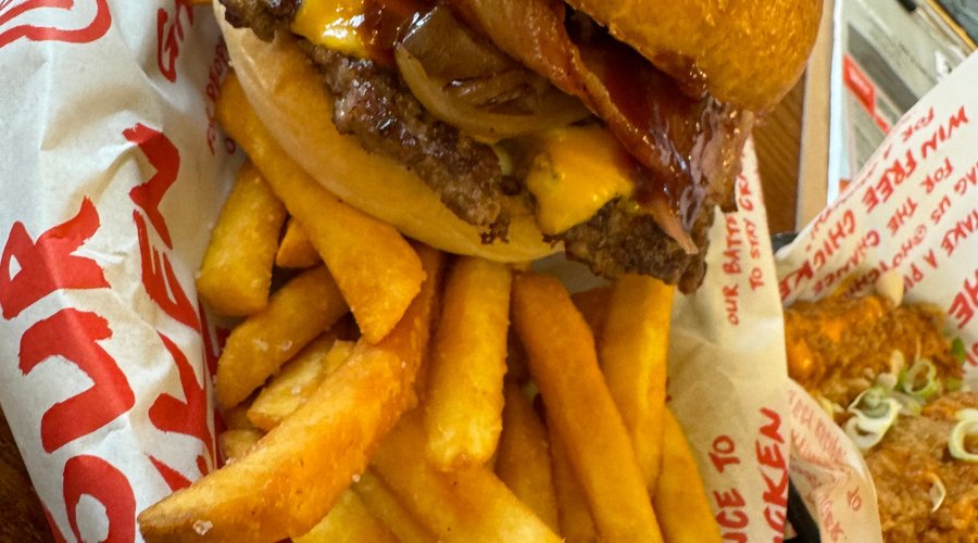BBQ maple bacon burger