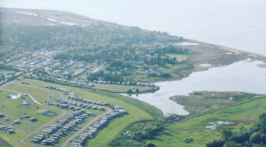 Arial view of the Campground