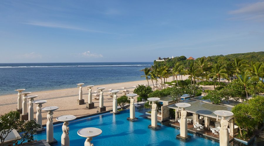 The View From Our Beachfront Suite at The Mulia