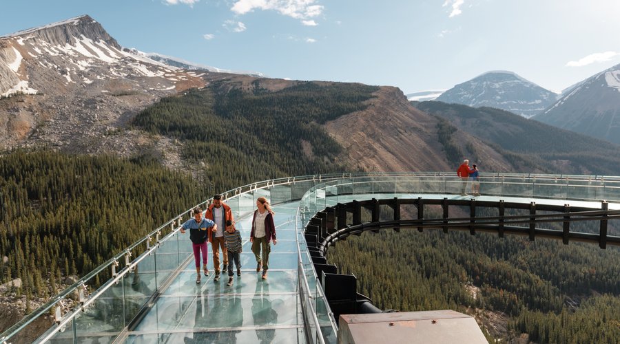 
VENTURE ONTO THE GLASS-FLOORED SKYWALK, SUSPENDED 918-FOOT (280 M) IN THE AIR.