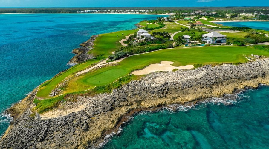 Sandals Emerald Bay Golf Course Aerial
